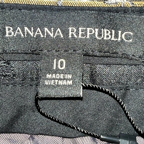 Banana Republic Floral Wide-Leg Trousers - Gold and White - Picture 13 of 16